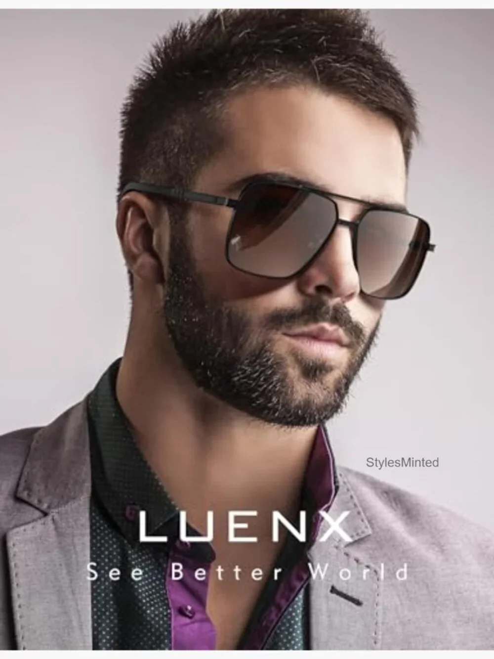 Square Aviator Polarized Sunglasses UV400 Retro Driving Shades